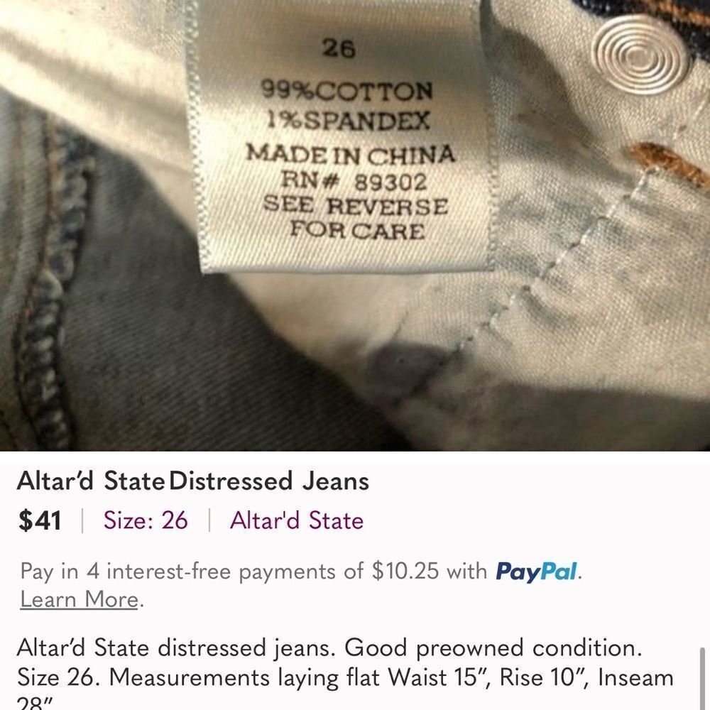 Altar’d State Distressed Jeans - Picture 7 of 7